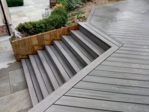 Trex composite decking steps