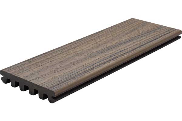 Dark Wood Board with Grooved Edge